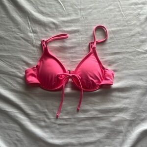 neon pink bikini top